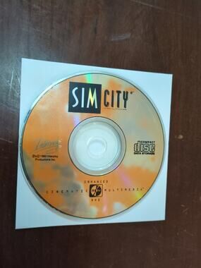 Sim City Multimedia Update Cinematic Enhanced Dos CD-Rom disc only